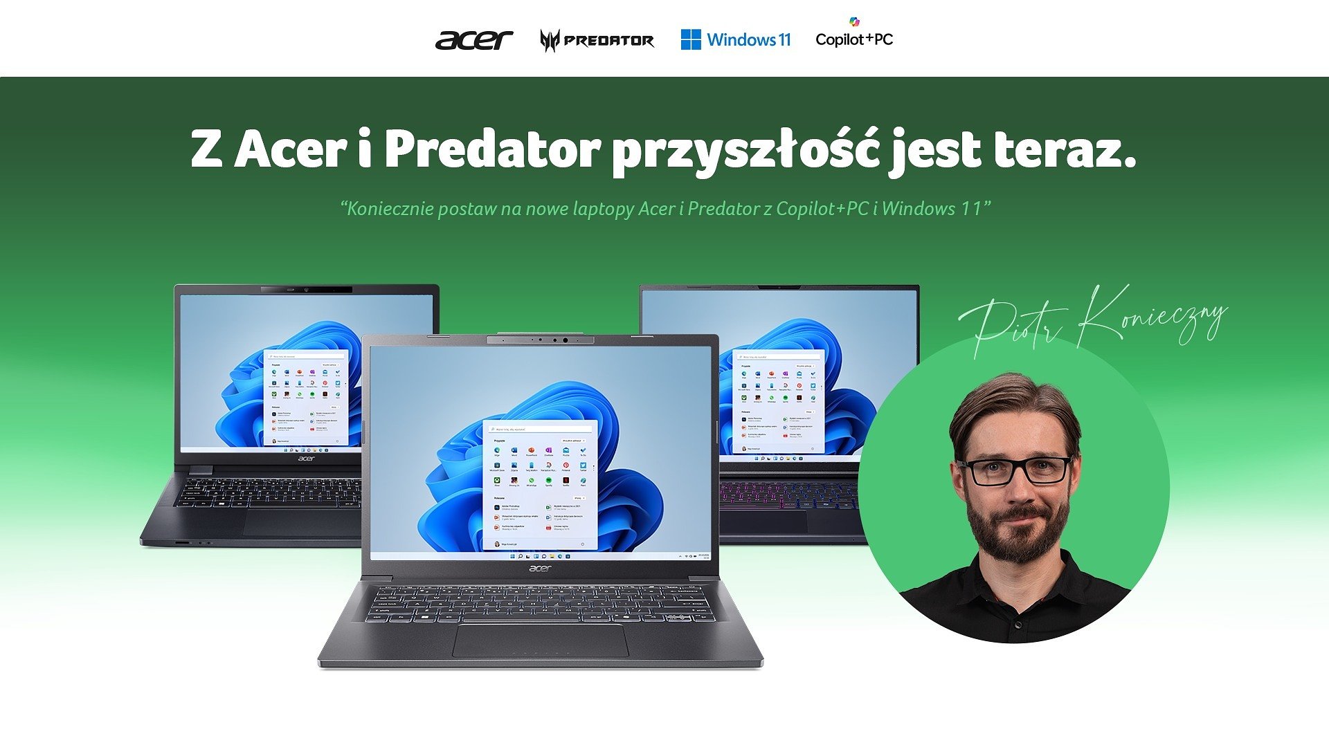 Acer Polska: kampania o końcu wsparcia Windows 10 z Piotrem Koniecznym