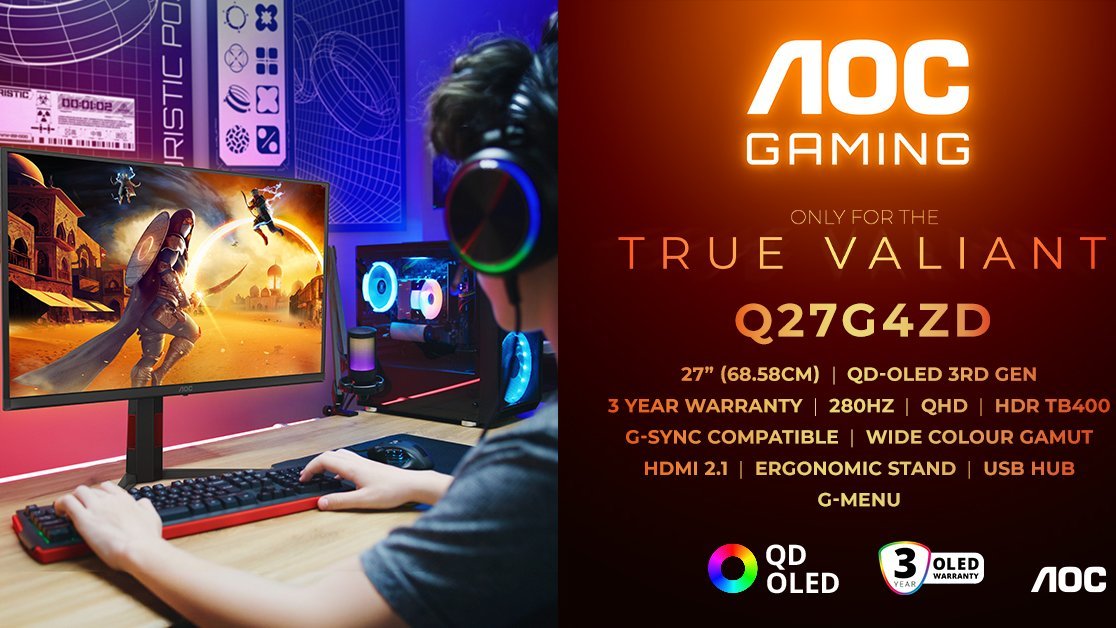 AOC GAMING prezentuje monitor QD-OLED 280 Hz za około 2000 zł