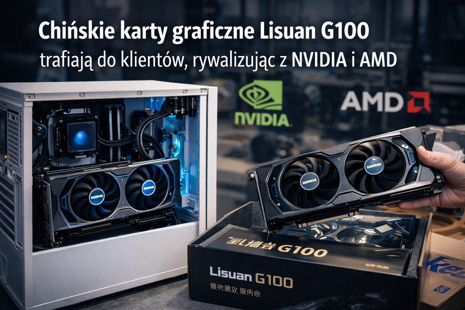 Chińskie karty graficzne Lisuan G100 trafiają do klientów, rywalizując z NVIDIA i AMD