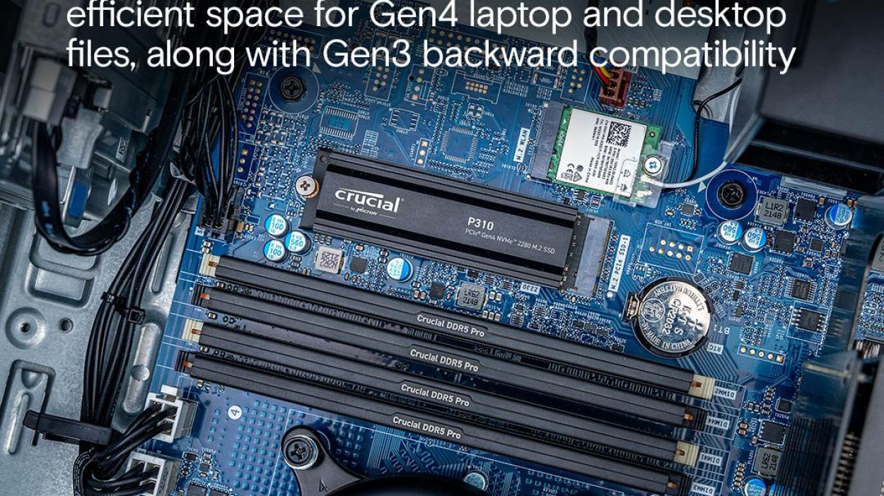 Crucial P310 – szybki SSD Gen4 do laptopów i komputerów stacjonarnych