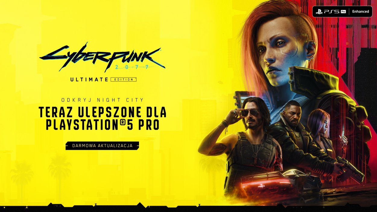 Cyberpunk 2077: darmowa aktualizacja na PlayStation 5 Pro już dostępna