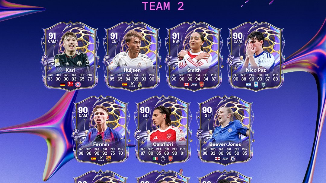 Druga drużyna Przyszłych Gwiazd trafia do EA SPORTS FC 26