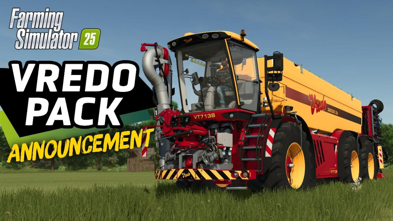 Farming Simulator 25 z dodatkiem Vredo Pack. Nowe maszyny i dziki niszczące pola