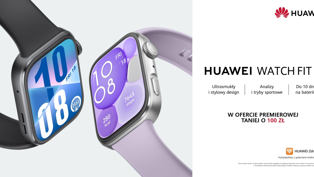 HUAWEI WATCH FIT 4 i FIT 4 Pro debiutują w Polsce – co oferują nowe smartwatche?