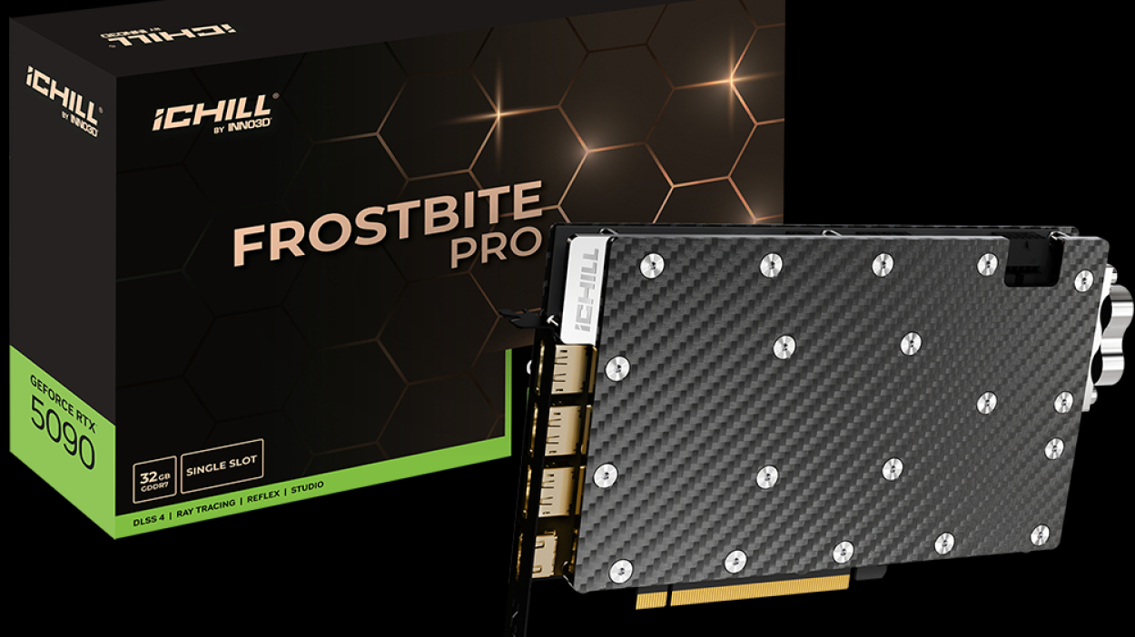 INNO3D prezentuje karty RTX 5090 i 5080 Frostbite Pro z kompaktowym chłodzeniem cieczą