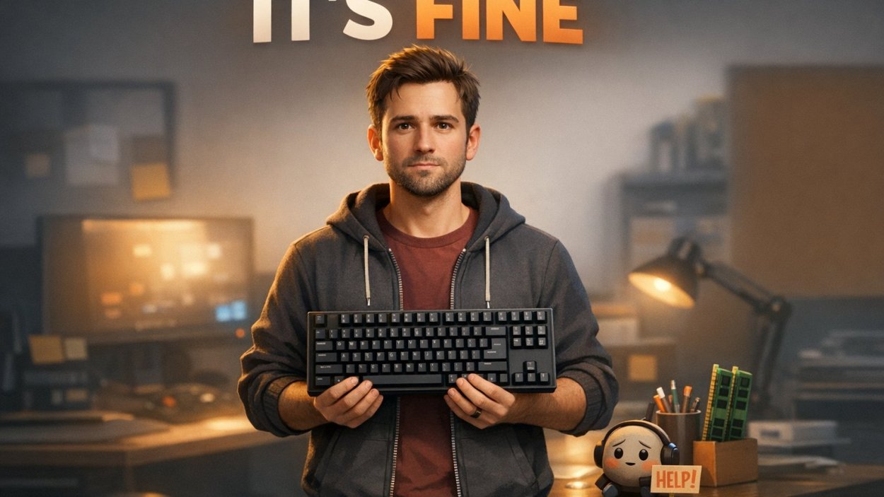 It’s Fine – Kliker o gorączce deweloperskiej z darmowym demo na Steam