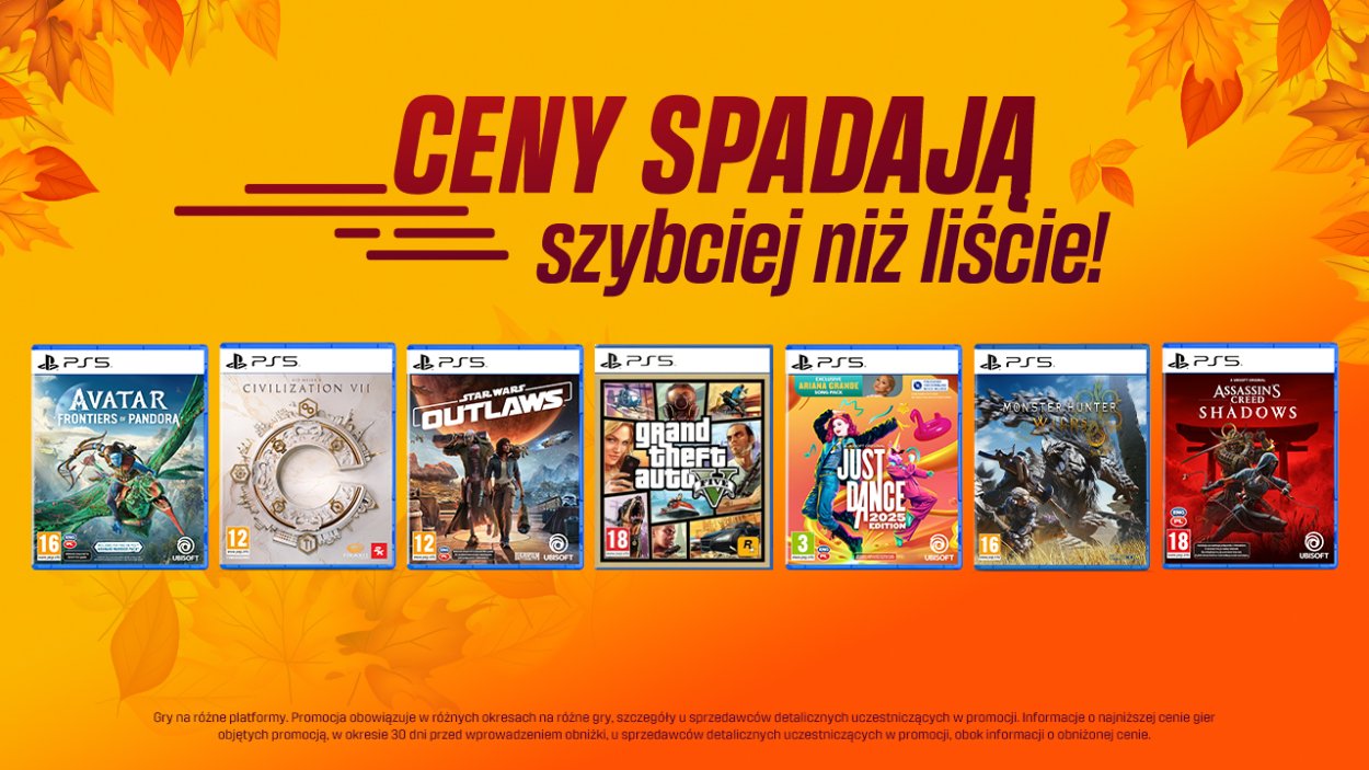 Jesienna promocja Cenegi – obniżki cen na popularne gry