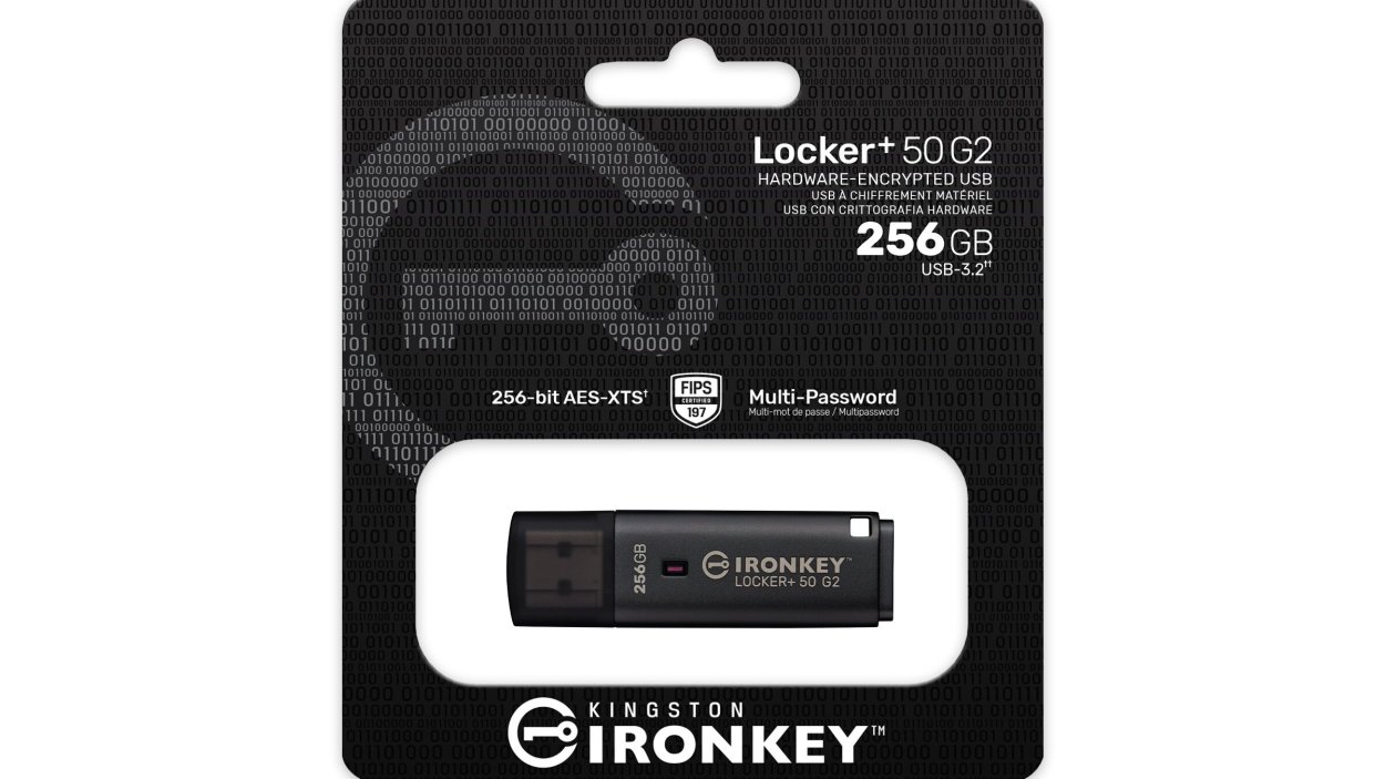 Kingston IronKey Locker+ 50 G2 – pendrive z szyfrowaniem i ochroną przed odciskami