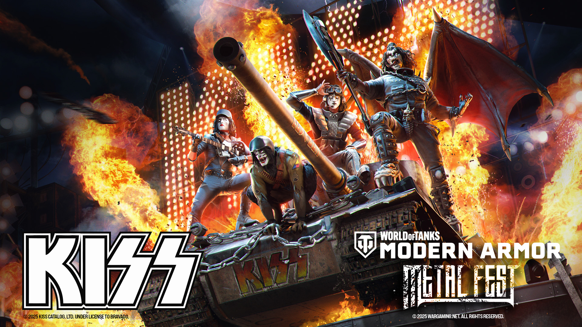 KISS występuje na Metal Fest w World of Tanks Modern Armor
