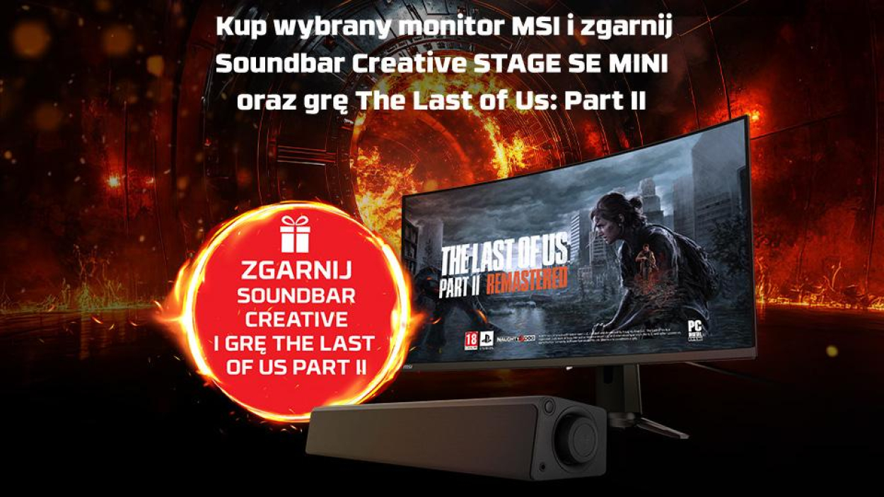 MSI rozdaje soundbar i grę The Last of Us Part II Remastered