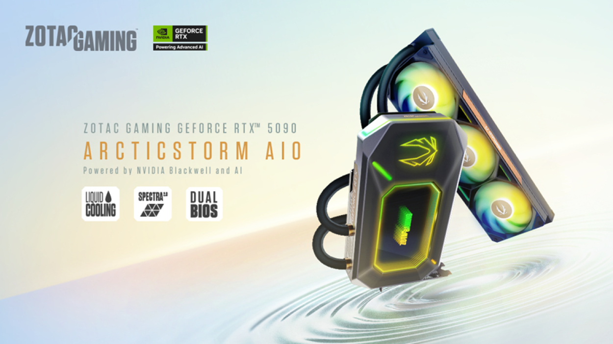 Nowości od ZOTAC GAMING: RTX 5090 z chłodzeniem cieczą i kompaktowy RTX 5060 Low Profile