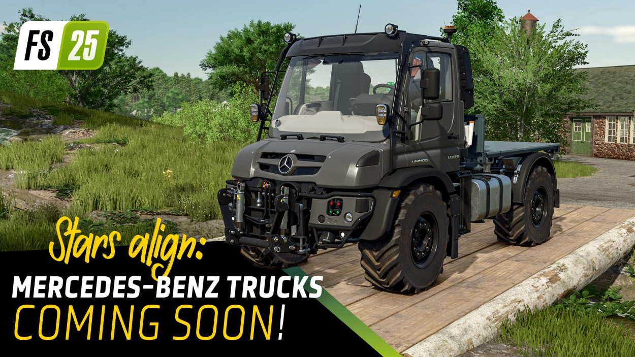 Nowy dodatek do Farming Simulator 25 – Mercedes-Benz Trucks Pack