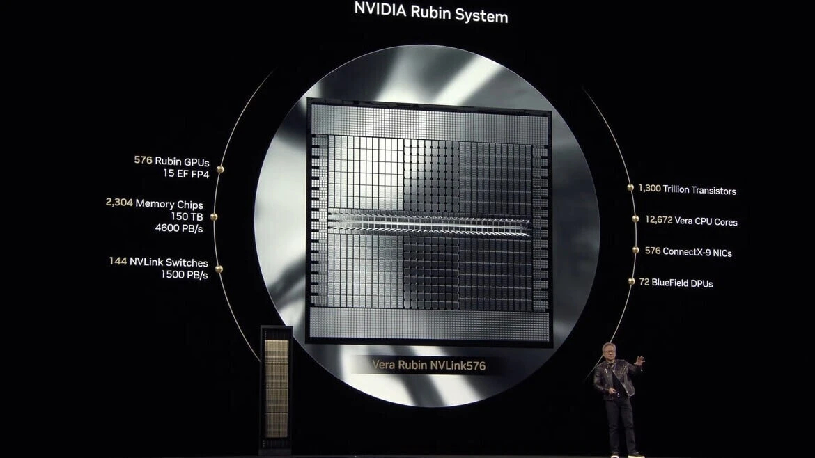 NVIDIA zaczyna produkcję nowych GPU Rubin z pamięcią HBM4