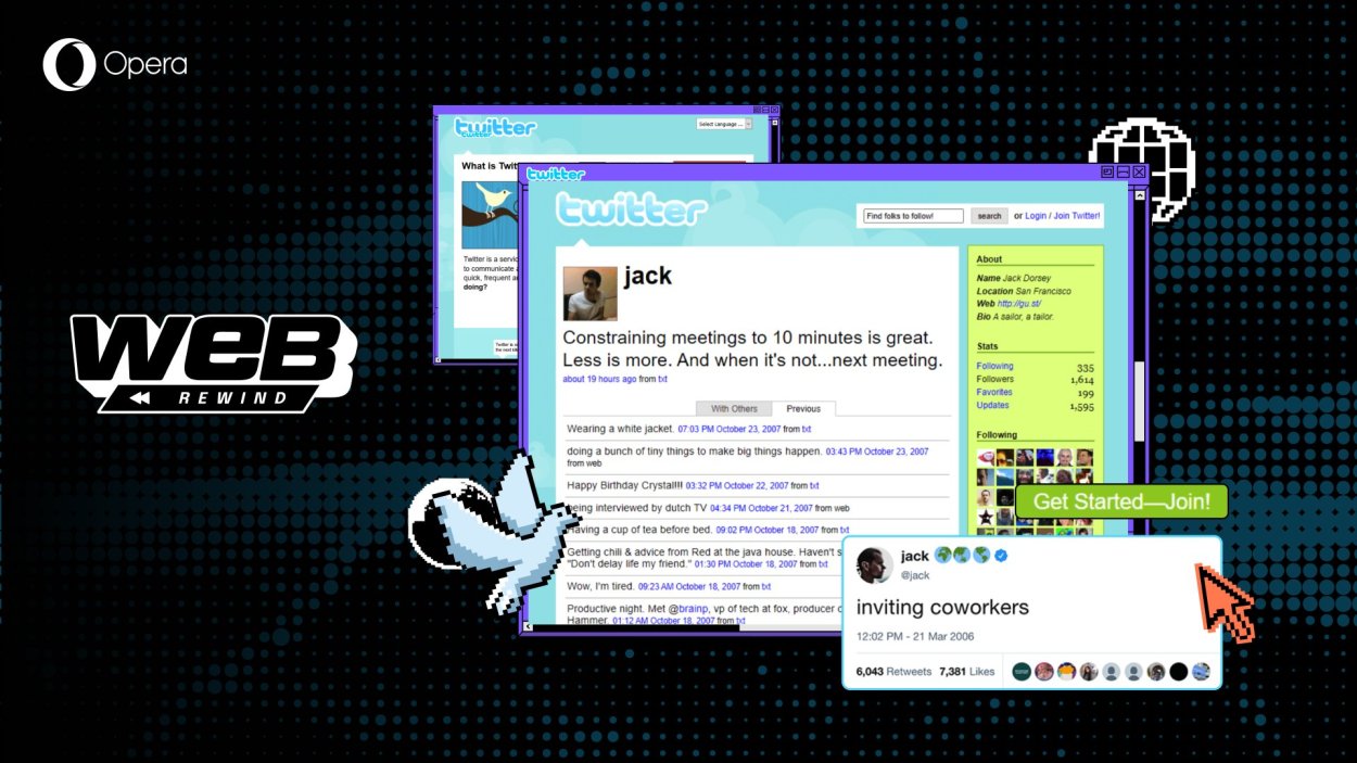 Przeglądarka Opera świętuje 30 lat z archiwum Web Rewind