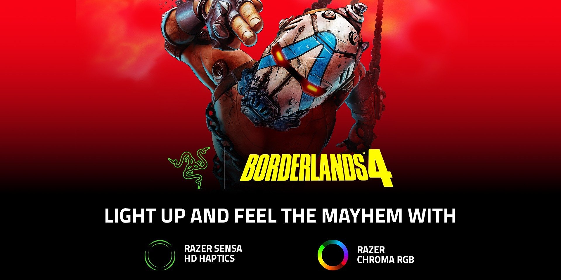 Razer doda Sensa HD Haptics i Chroma RGB do Borderlands 4