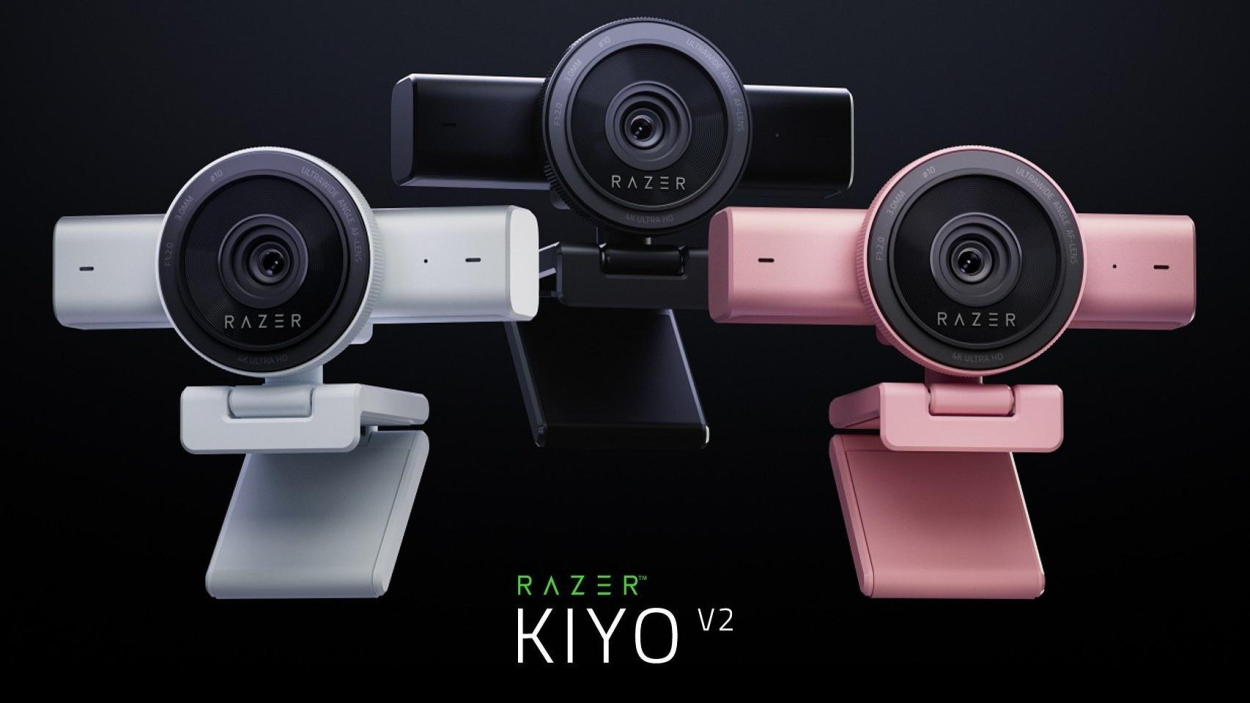 Razer Kiyo V2 i Razer Kiyo V2 X w nowych kolorach. 4K z AI i tańsza alternatywa 1440p