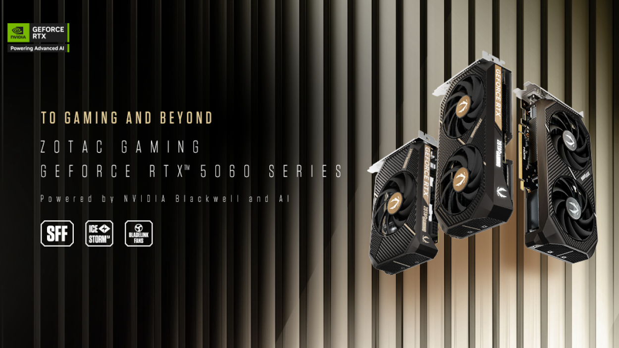 ZOTAC GAMING prezentuje nową serię kart GeForce RTX 5060 z architekturą Blackwell