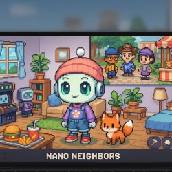 Demo Nano Neighbors dostępne na Steam - buduj i spędzaj czas z chibi androidami