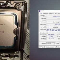 Intel Core i9 273PQE uruchomiony na płycie Z790 przez entuzjastę