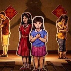 Paper Ghost Stories: Third Eye Open, papierowa wizualna powieść z serii gier grozy we fragmencie z rozgrywki