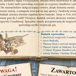 Pola Arle – strategiczna gra planszowa z dodatkiem Handel i Herbata