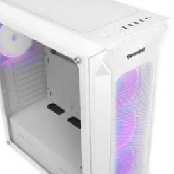 Premiera Genesis Irid 505 White ARGB, efektownej, białej obudowy dla graczy