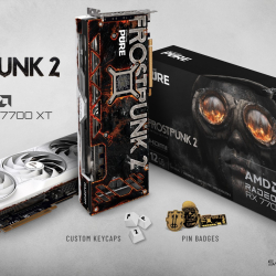 SAPPHIRE PURE AMD Radeon RX 7700 XT Frostpunk 2 Edition to przepiękna karta graficzna nie tylko dla fanów polskiej strategii