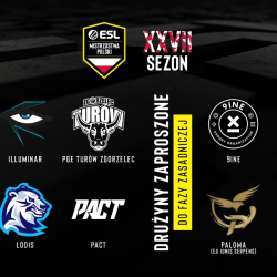 Oto zaproszone drużyny, które wystąpią w 27. sezonie ESL Mistrzostw Polski