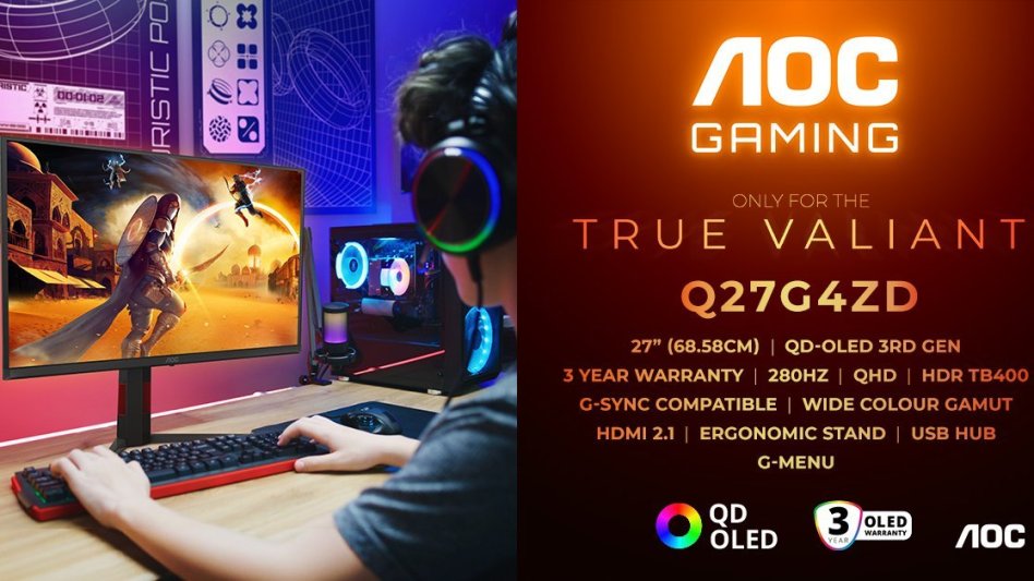 AOC GAMING prezentuje monitor QD-OLED 280 Hz za około 2000 zł