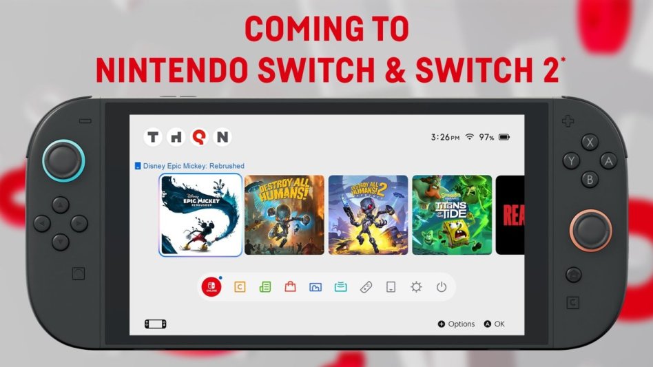 Cztery gry THQ Nordic trafią na Nintendo Switch i Nintendo Switch 2