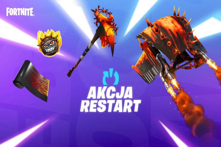 Epic Games oferuje graczom Akcje Restart w Fortnite, podczas której możemy zgarnąć darmowe przedmioty kosmetyczne!