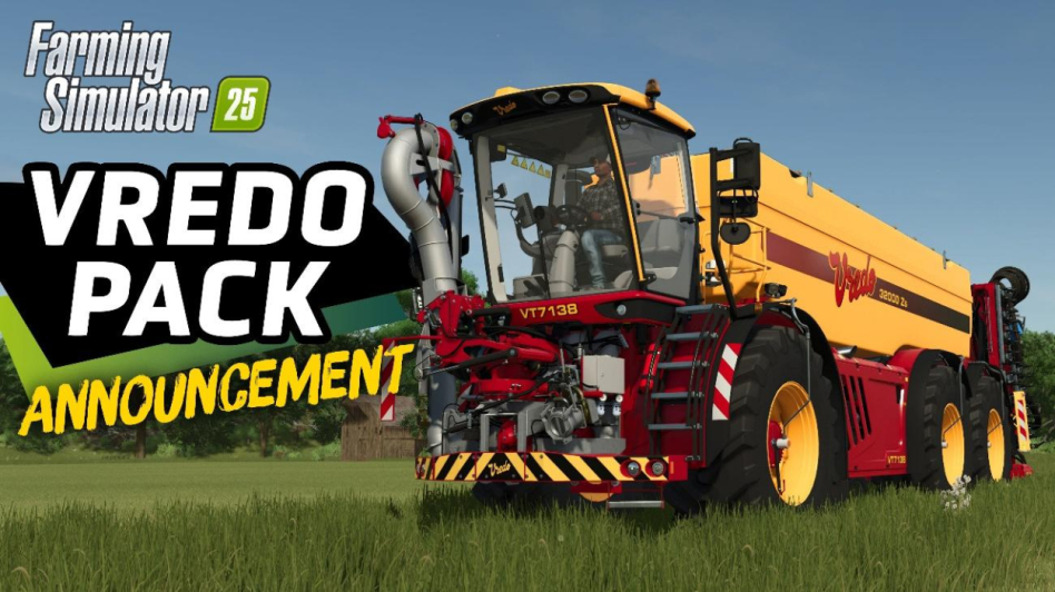 Farming Simulator 25 z dodatkiem Vredo Pack. Nowe maszyny i dziki niszczące pola