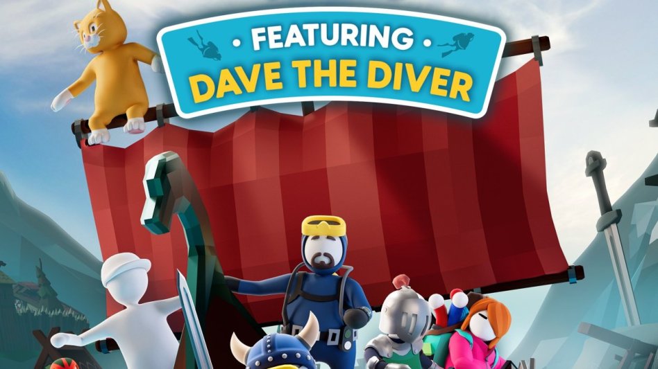 Human Fall Flat otrzymuje nowy poziom wikingów z postacią Dave the Diver