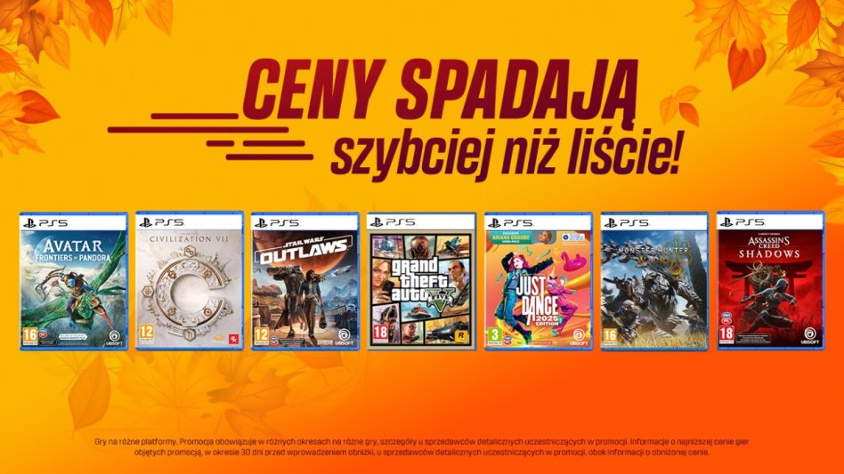 Jesienna promocja Cenegi – obniżki cen na popularne gry
