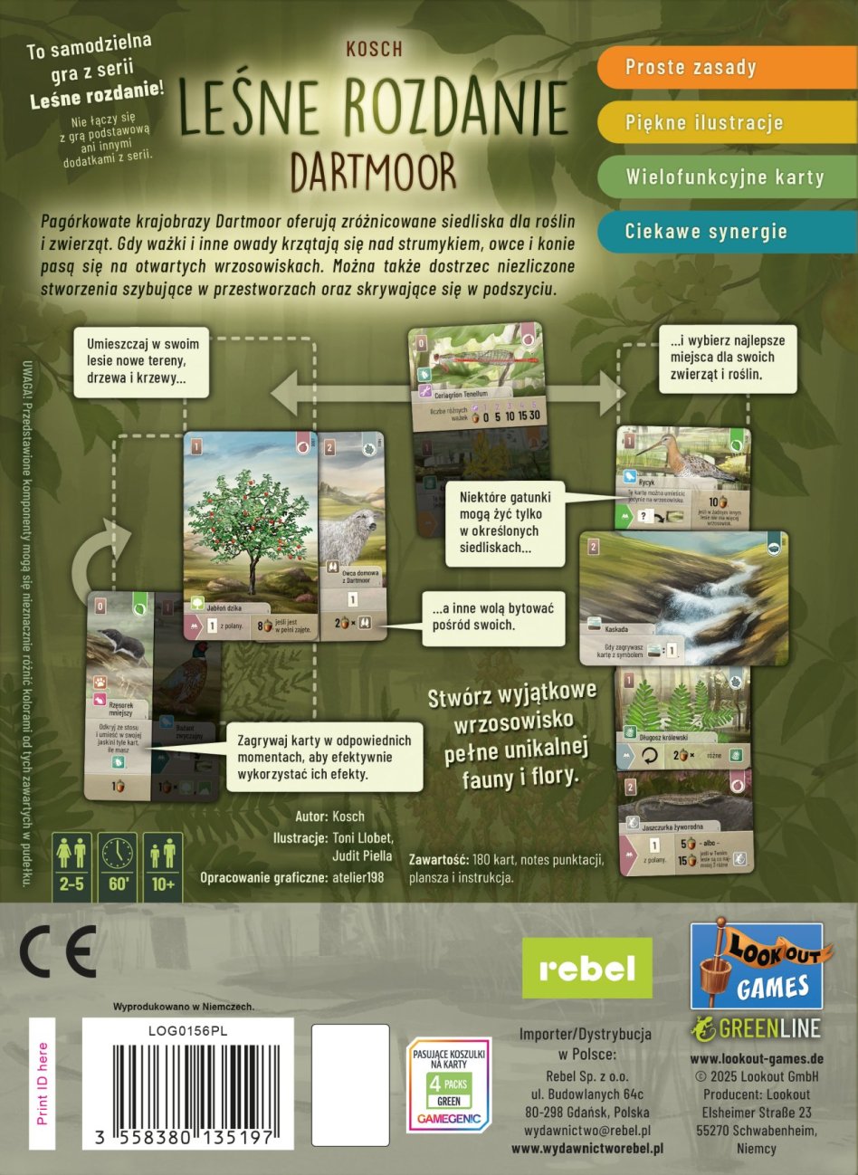 Leśne Rozdanie: Dartmoor – nowa strategiczna gra karciana od Rebel