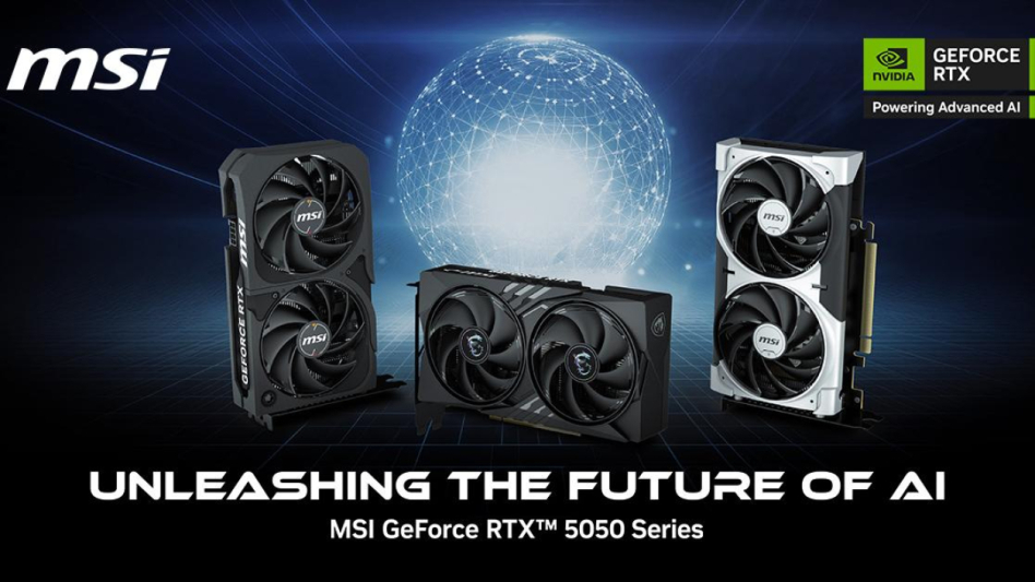 MSI prezentuje własne wersje kart GeForce RTX 5050