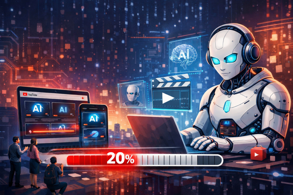 Na YouTube ponad 20% filmów dla nowych użytkowników to treści AI