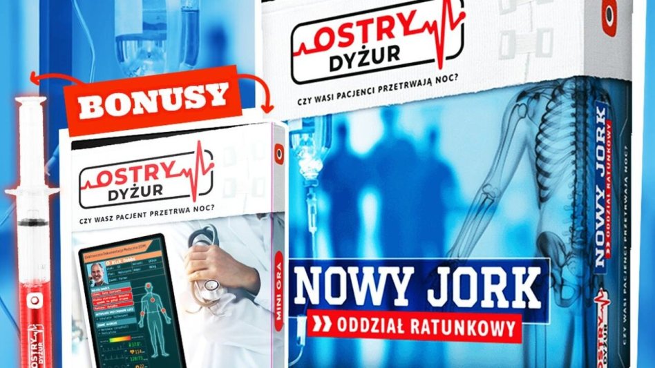Ostry Dyżur: Nowa planszówka medyczna od Portal Games w przedsprzedaży