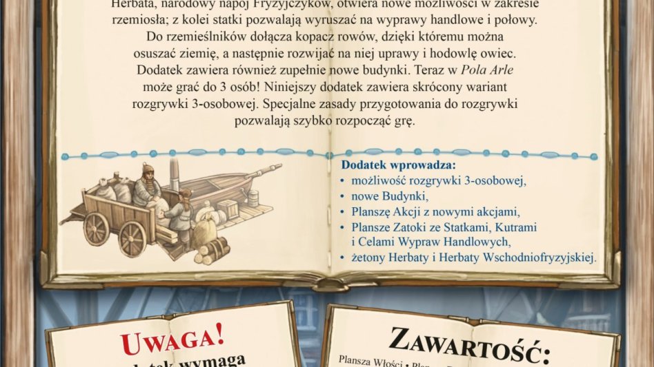 Pola Arle – strategiczna gra planszowa z dodatkiem Handel i Herbata