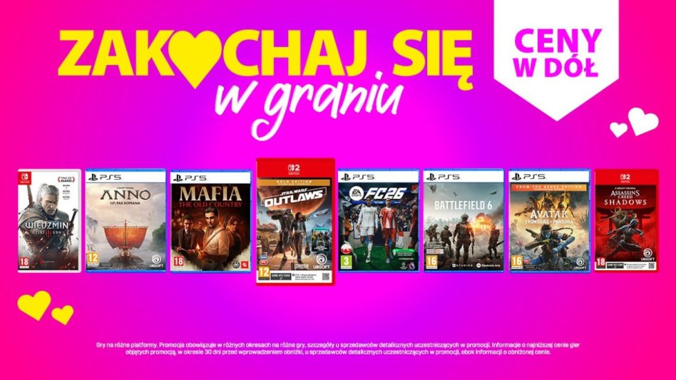 Pudełkowe gry w promocji na Walentynki od Cenegi