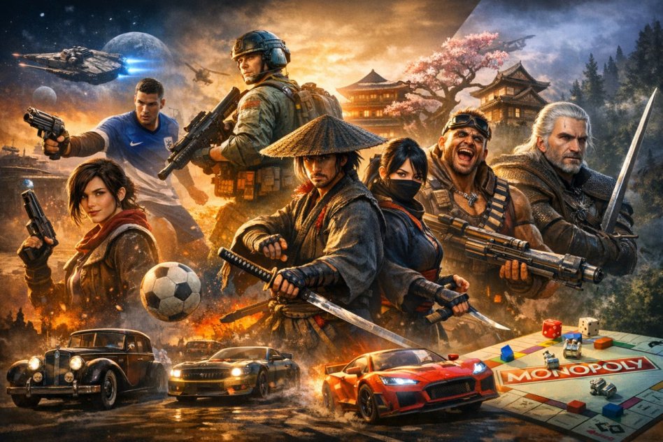 Pudełkowe gry w promocyjnych cenach na Nowy Rok od Cenegi