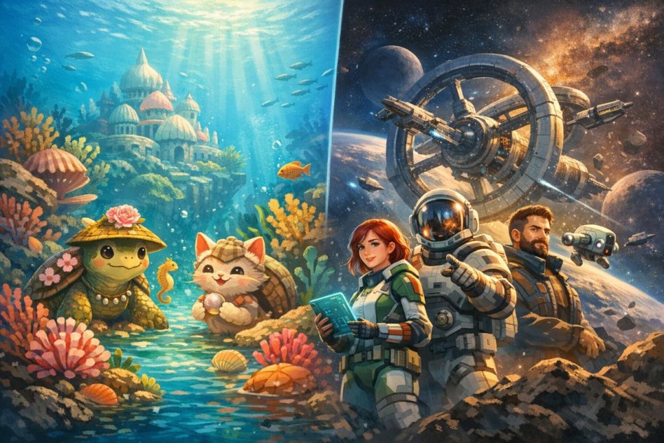 Red Square Games wprowadzi na polski rynek gry Blooming Sea i Orbita