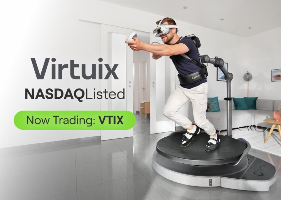 Virtuix debiutuje na Nasdaq z symbolem VTIX po wzroście przychodów o 138%