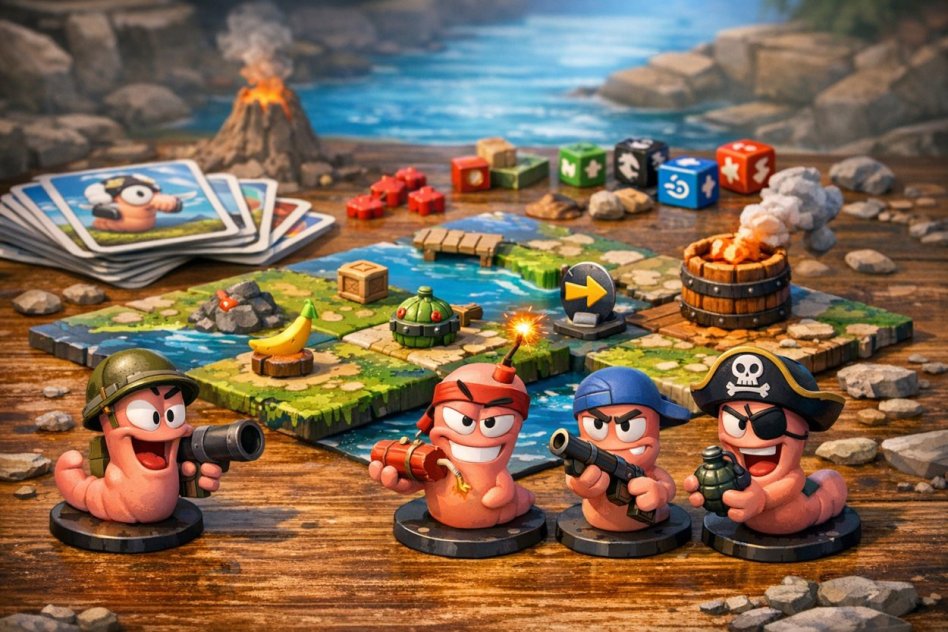 Worms: Gra planszowa – nadchodzi rodzinna strategiczna premiera