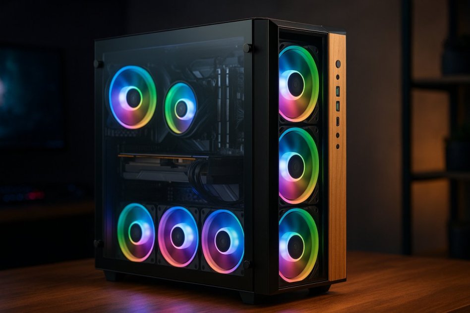 Zalman P40 Namu z drewnianym akcentem i panoramicznym szkłem